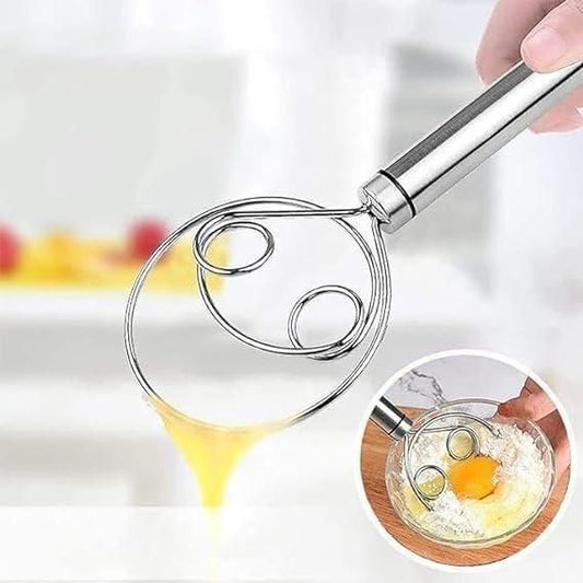 Dishwasher Safe Danish Dough Whisk – Stainless Steel Bread Mixer