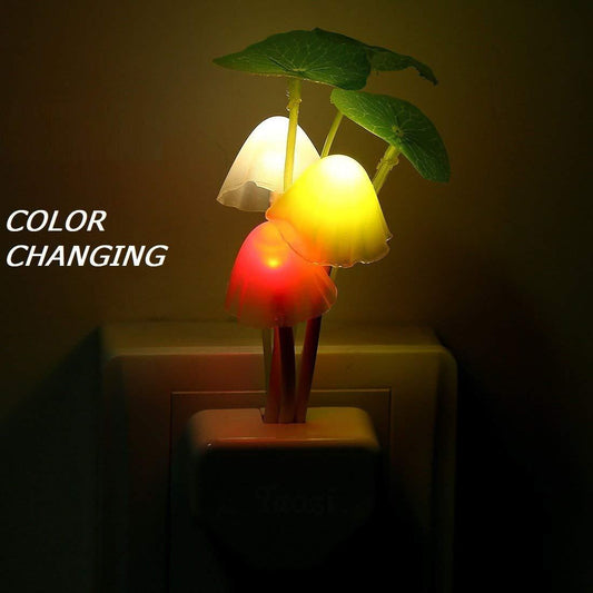 Mushroom Lamp Automatic Sensor Light – Multi-Color Changing LED, Pack of 1