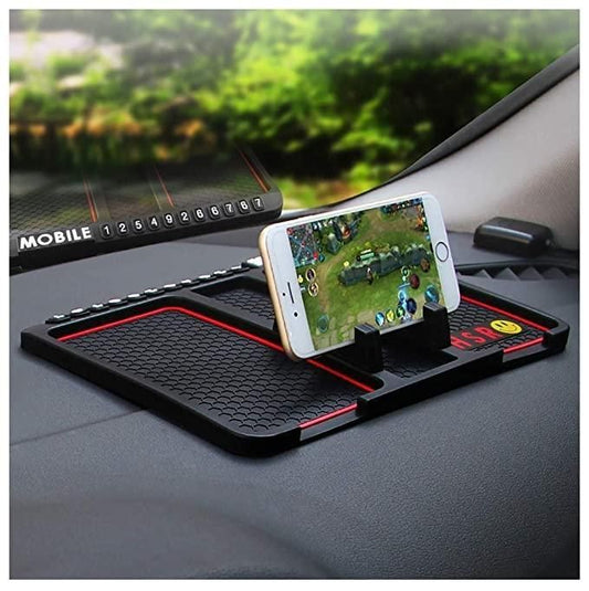 Multifunction Car Phone & GPS Holder Anti-Slip Silicone Dashboard Pad