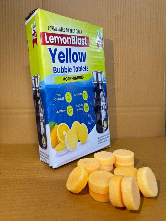 LemonBlast Yellow Bubble Tablets – 24pc