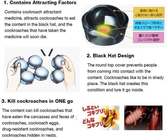 Small Cockroach Traps – Pack of 12