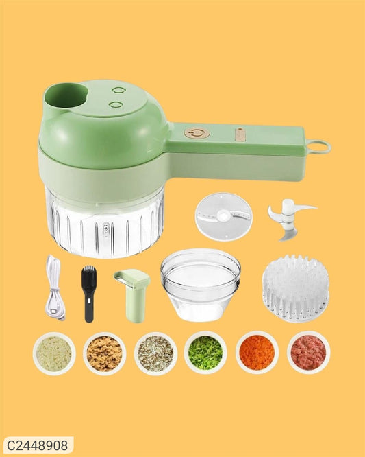 4 in 1 Portable Electric Vegetable Cutter Set