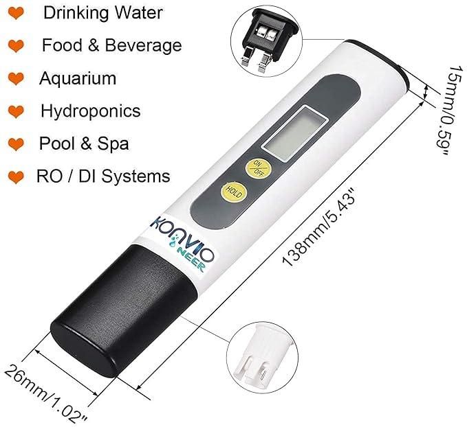 Water TDS Meter Tester – Portable High Accuracy