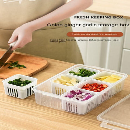 6 Grid Fridge Storage Boxes Containers – Pack of 1