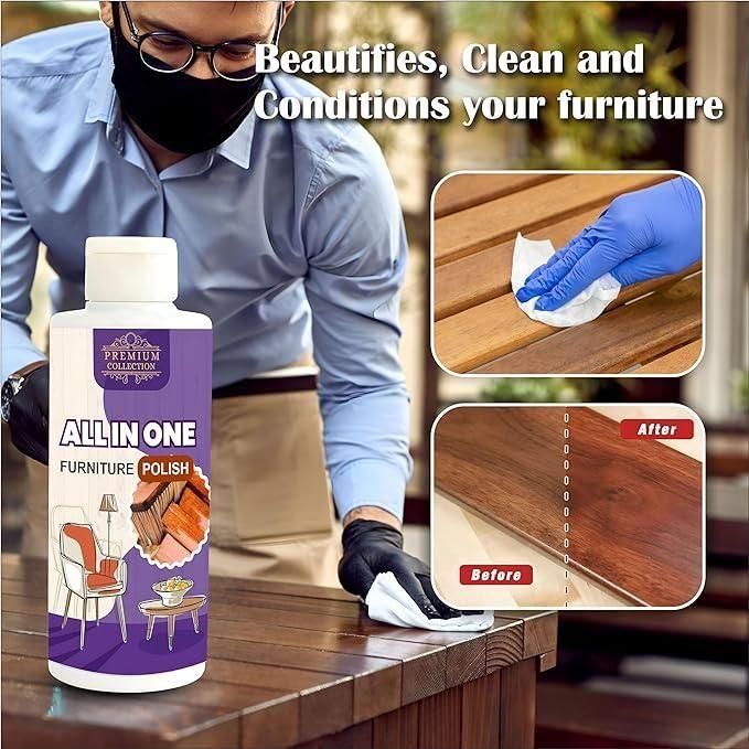 Polish Furniture Cleaner & Shiner for Wood Floors & Furniture – 100ML, Pack of 1