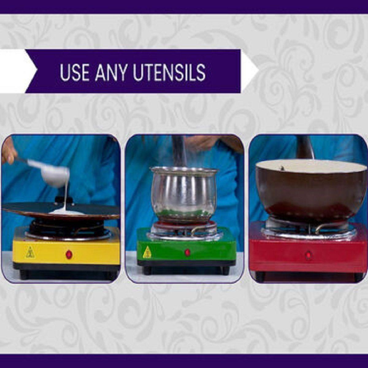 Flameless Electric Cooking Stove – 1000W Portable Cooker