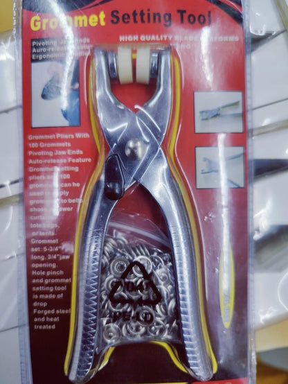 Metal Studs – 100 Sets 9.5mm Metal Copper Prong Snap Buttons with Pliers