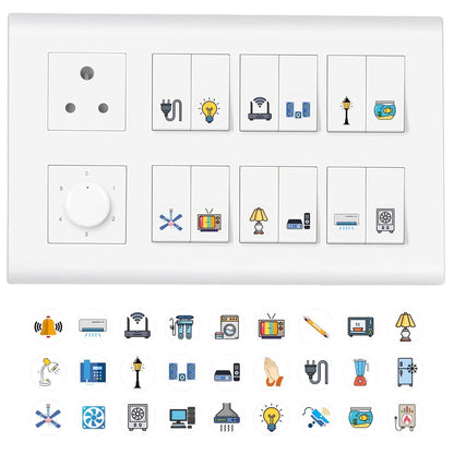 3D Premium Switch Stickers – Pack of 149