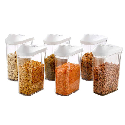 Plastic Dispenser Jar/Container – Pack of 6 (750 ml)