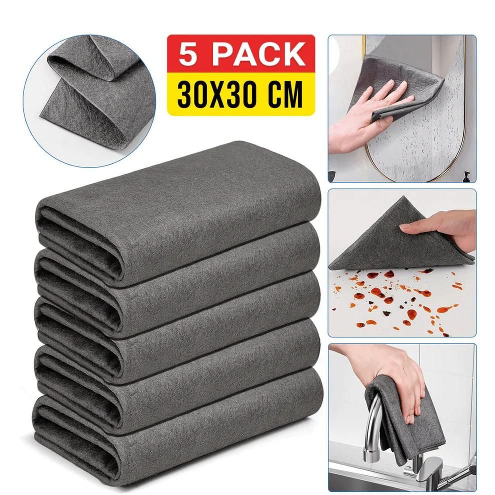 Magic Cleaning Cloth Microfiber for Dusting – Pack of 5
