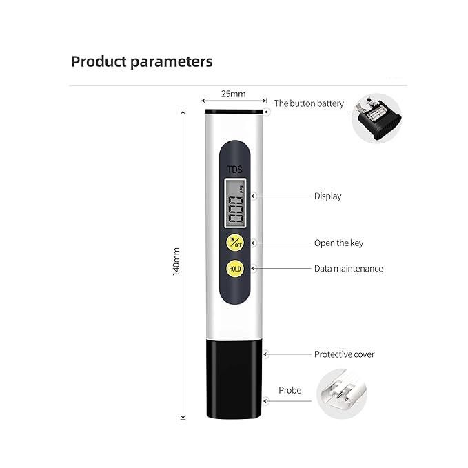 Water TDS Meter Tester – Portable High Accuracy