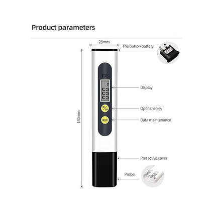 Water TDS Meter Tester – Portable High Accuracy