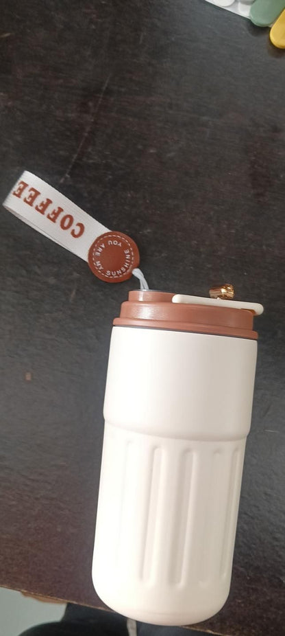 Stainless Steel Hot & Cold Vacuum Insulated Coffee Mug with Temperature Display