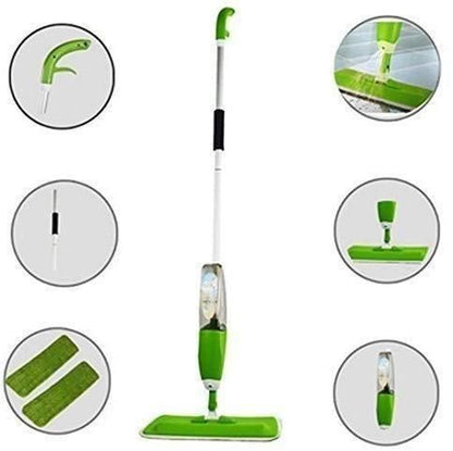 360° Spray Mop with Wet & Dry Microfiber – Floor Cleaning Mop