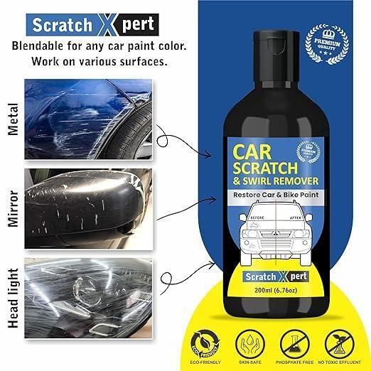 Car Body Scratch Remover and Repair Polishing Cream Kit with Sponge 200ml (Pack Of 2)