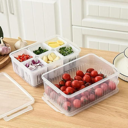 Food Storage Box with Lid – 6 Compartments