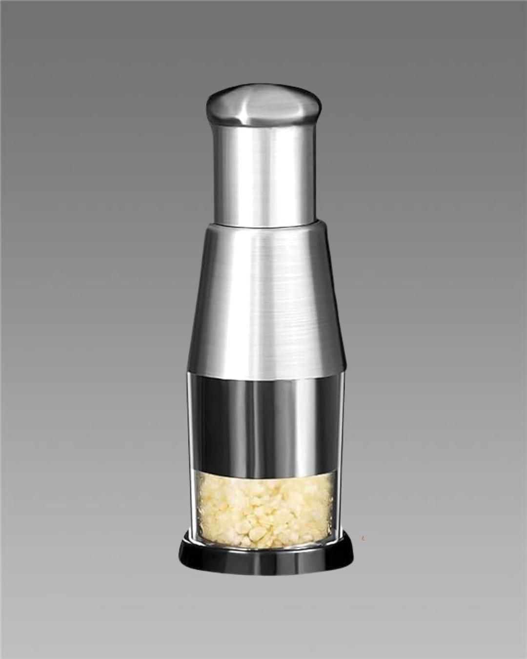 Stainless Steel Hand Food Chopper & Garlic Press