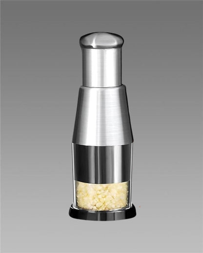 Stainless Steel Hand Food Chopper & Garlic Press