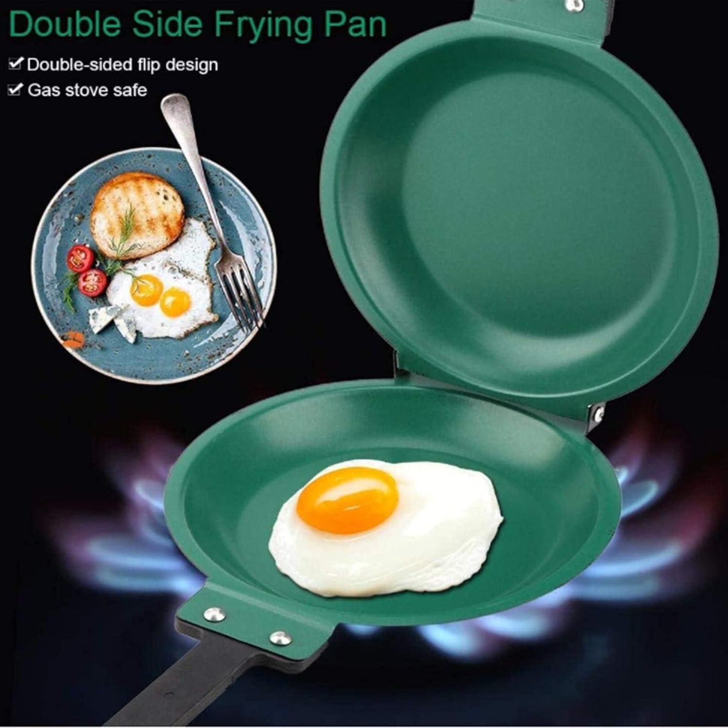Double Side Nonstick Frying Pan – Folding Design