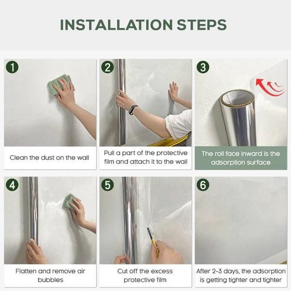 Self-Adhesive Transparent Electrostatic Wall Protection Film Buy 1 Get 1 Free