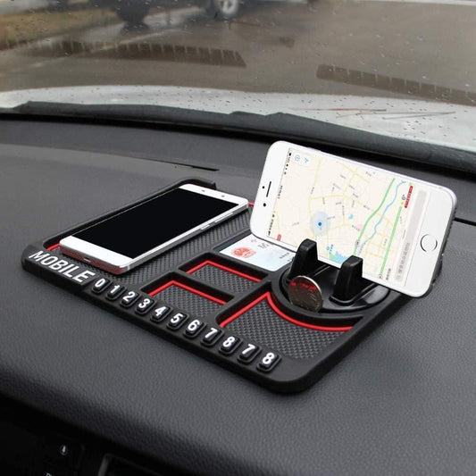 Multifunction Car Phone & GPS Holder Anti-Slip Silicone Dashboard Pad