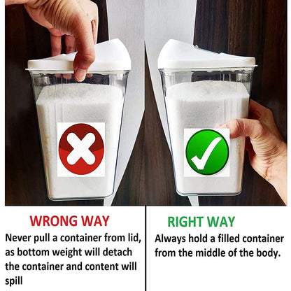 Plastic Dispenser Jar/Container – Pack of 6 (750 ml)