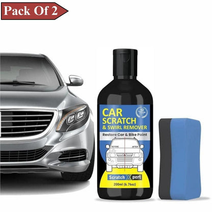 Car Body Scratch Remover and Repair Polishing Cream Kit with Sponge 200ml (Pack Of 2)
