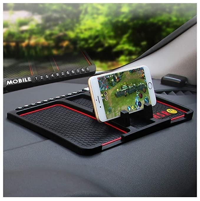 Multifunction Car Phone & GPS Holder Anti-Slip Silicone Dashboard Pad