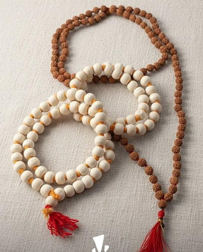 Rudraksha and Tulsi Mala – Prayer Beads for Spiritual Growth