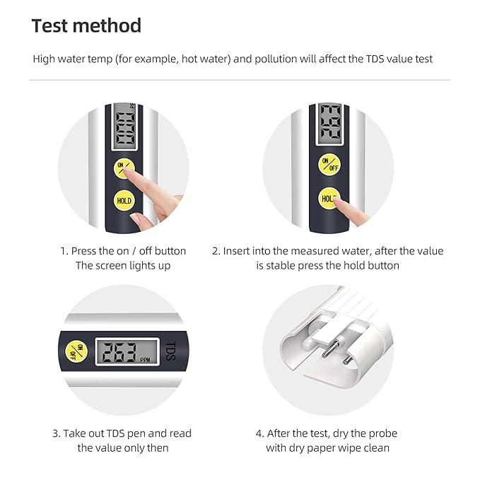 Water TDS Meter Tester – Portable High Accuracy