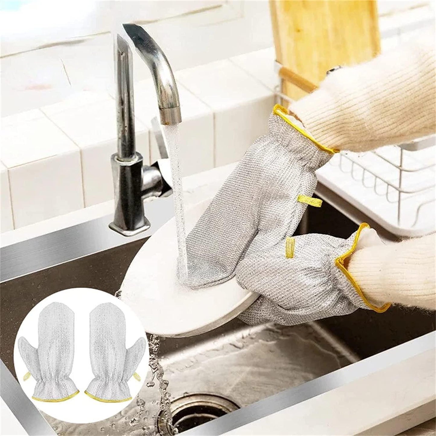 Wire Dishwashing Gloves – Pack of 2 Pairs