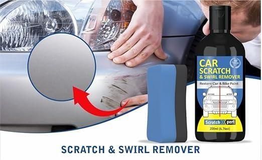 Car Body Scratch Remover and Repair Polishing Cream Kit with Sponge 200ml (Pack Of 2)