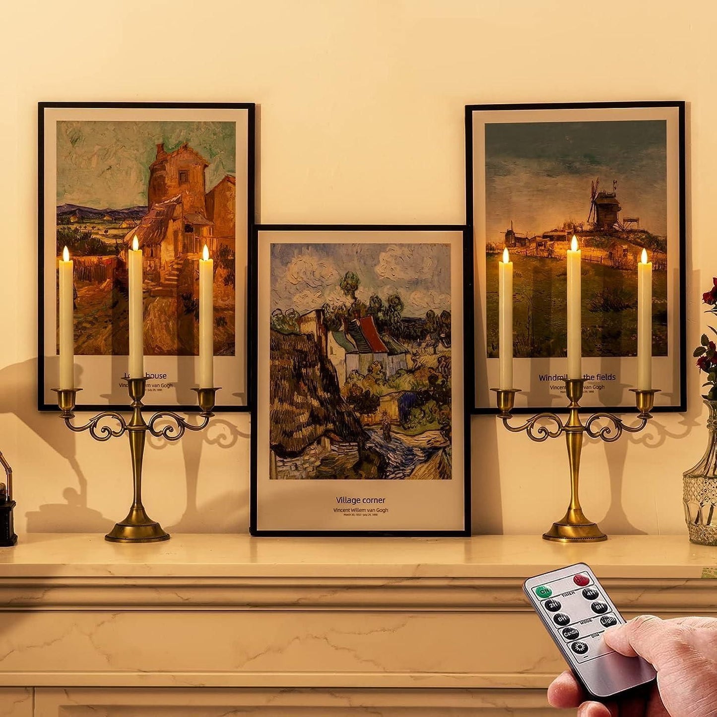 LED Candles with Remote – 6pcs Set