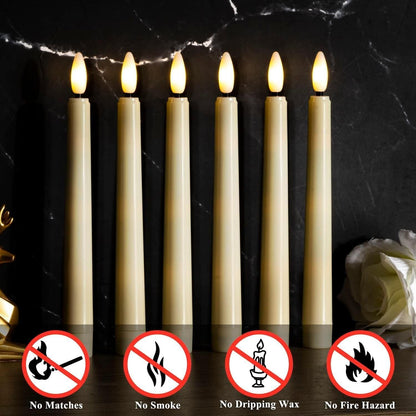 LED Candles with Remote – 6pcs Set