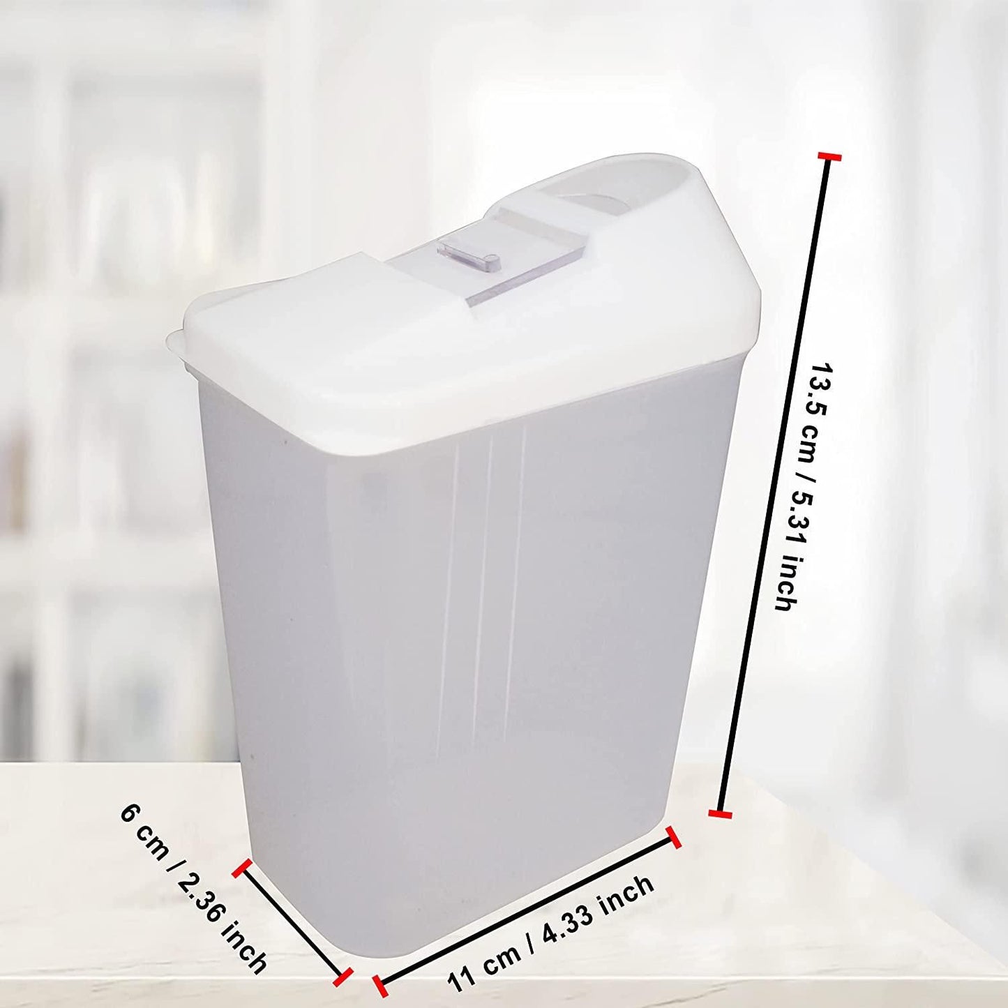 Plastic Dispenser Jar/Container – Pack of 6 (750 ml)