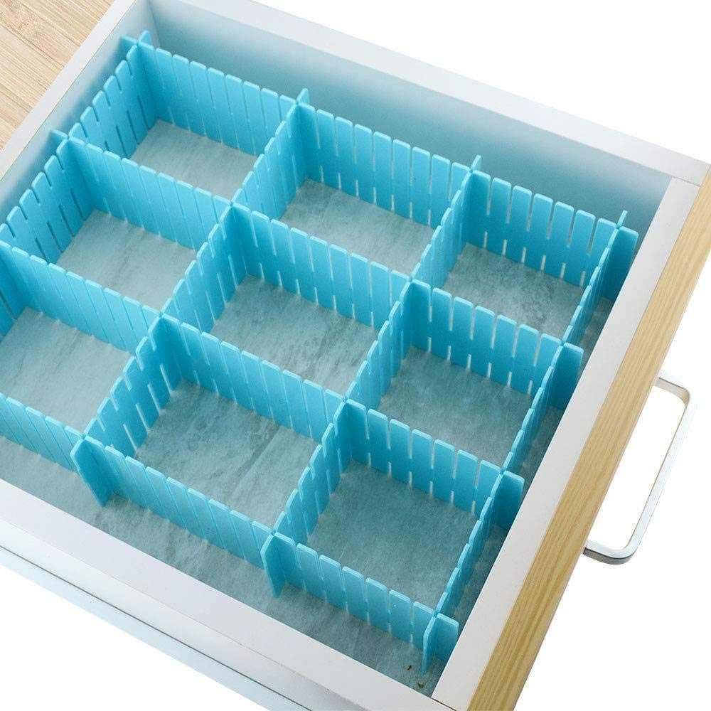 8 Pcs Adjustable Drawer Organiser Dividers – Pack of 1