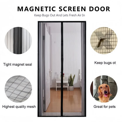Magnetic Mosquito Door Net (Pack of 2)