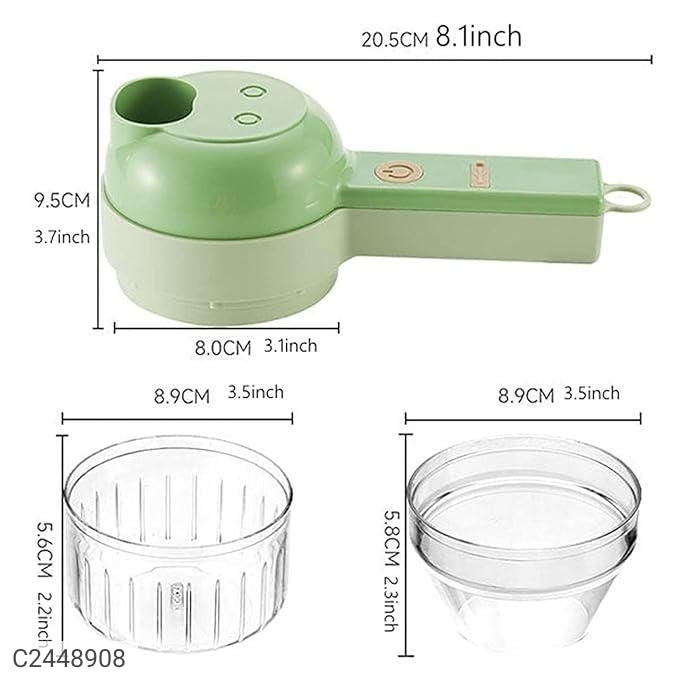 4 in 1 Portable Electric Vegetable Cutter Set