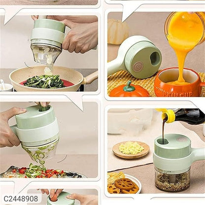 4 in 1 Portable Electric Vegetable Cutter Set