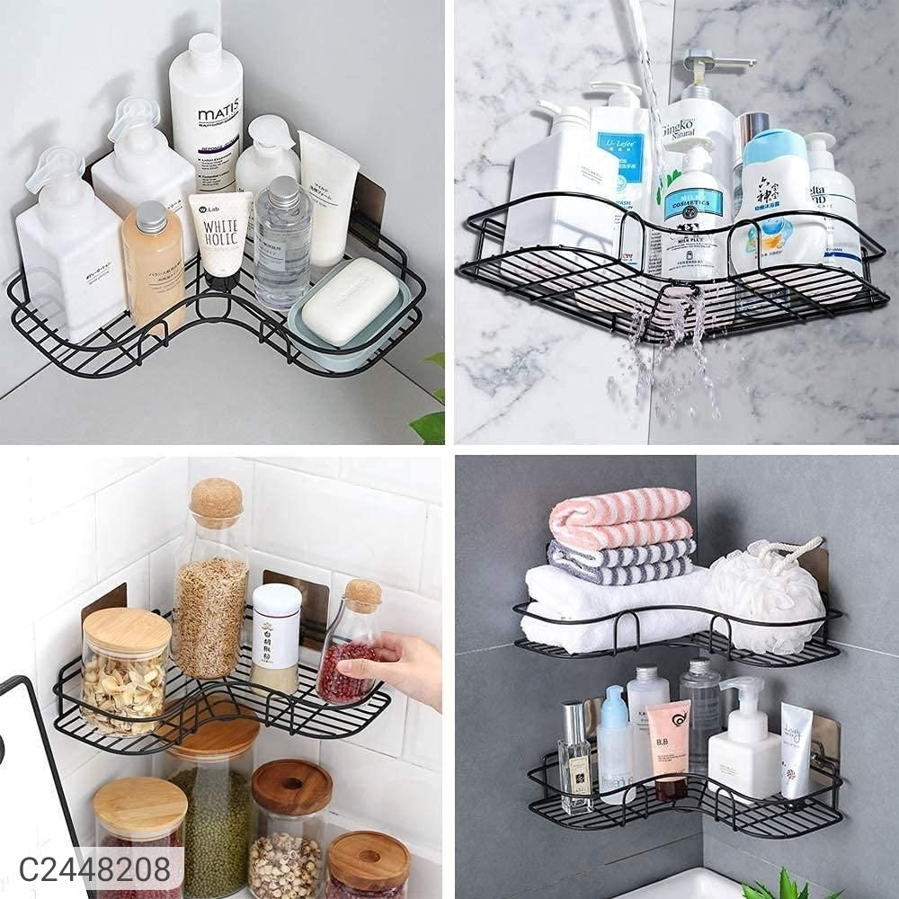 Metal Bathroom Corner Rack Storage Shelves