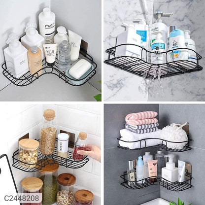 Metal Bathroom Corner Rack Storage Shelves