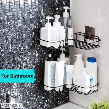 Metal Bathroom Corner Rack Storage Shelves