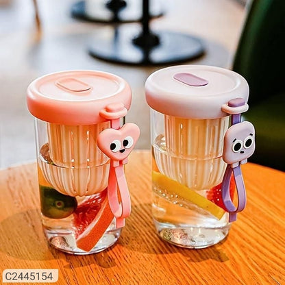 Glass Tumbler with Fruit Infuser Lid and StrawPackage